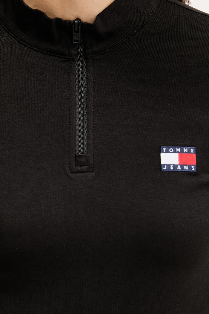 Tričko s dlhým rukávom Tommy Jeans DW0DW21567 čierna