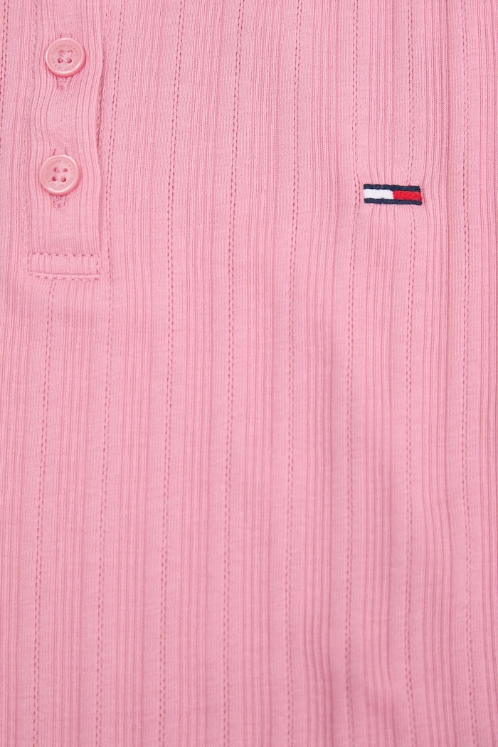 Tričko s dlhým rukávom Tommy Jeans DW0DW21575 ružová