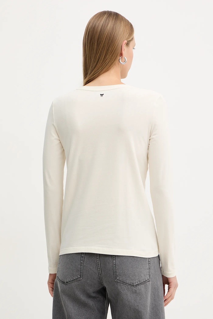Oblečenie Tričko s dlhým rukávom Weekend Max Mara RENOIR 2525946032600 béžová