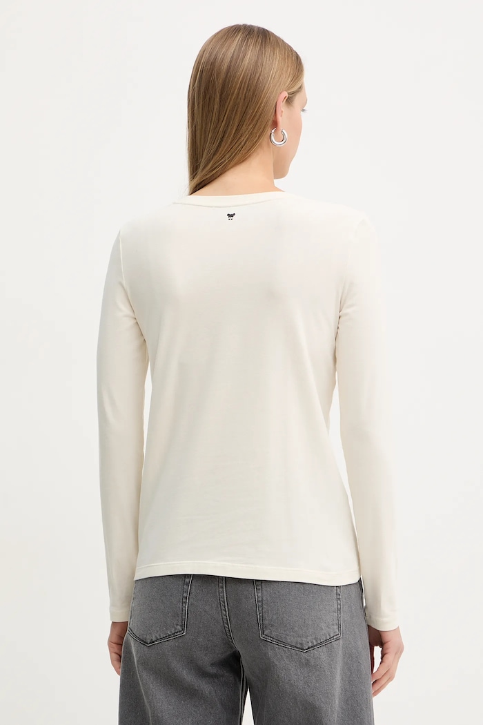 Oblečenie Tričko s dlhým rukávom Weekend Max Mara RENOIR 2525946032600 béžová