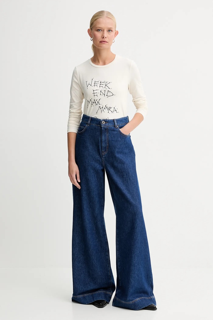 Tričko s dlhým rukávom Weekend Max Mara RENOIR 2525946032600 béžová AW25