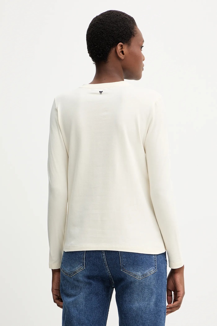 Weekend Max Mara longsleeve ALIAS 2525946042600 beżowy AW25