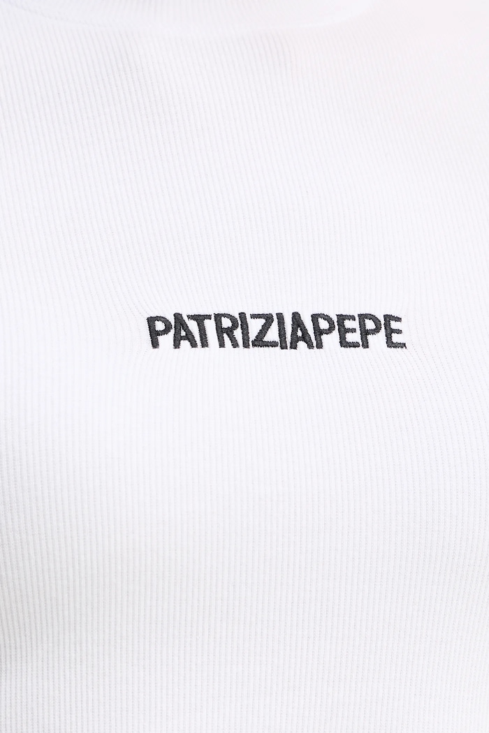 Tričko s dlouhým rukávem Patrizia Pepe 2M4512.J355 bílá