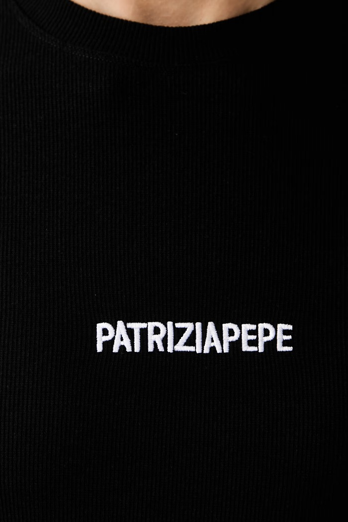 Patrizia Pepe longsleeve damski bawełniany z elastanem 2M4512.J355 czarny
