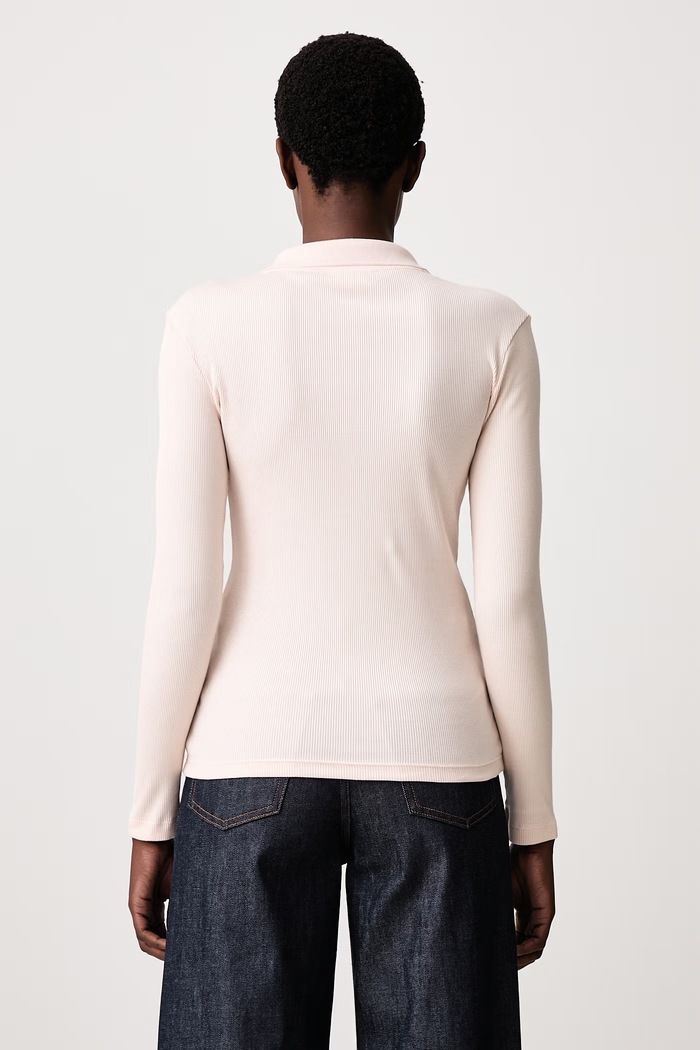 Odzież Lacoste Longsleeve damski bawełniany DF5281 różowy
