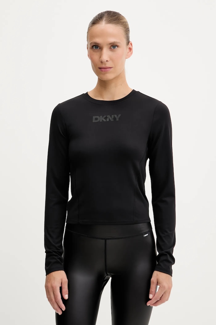 Dkny hosszú ujjú elasztánnal fekete DP5T1181