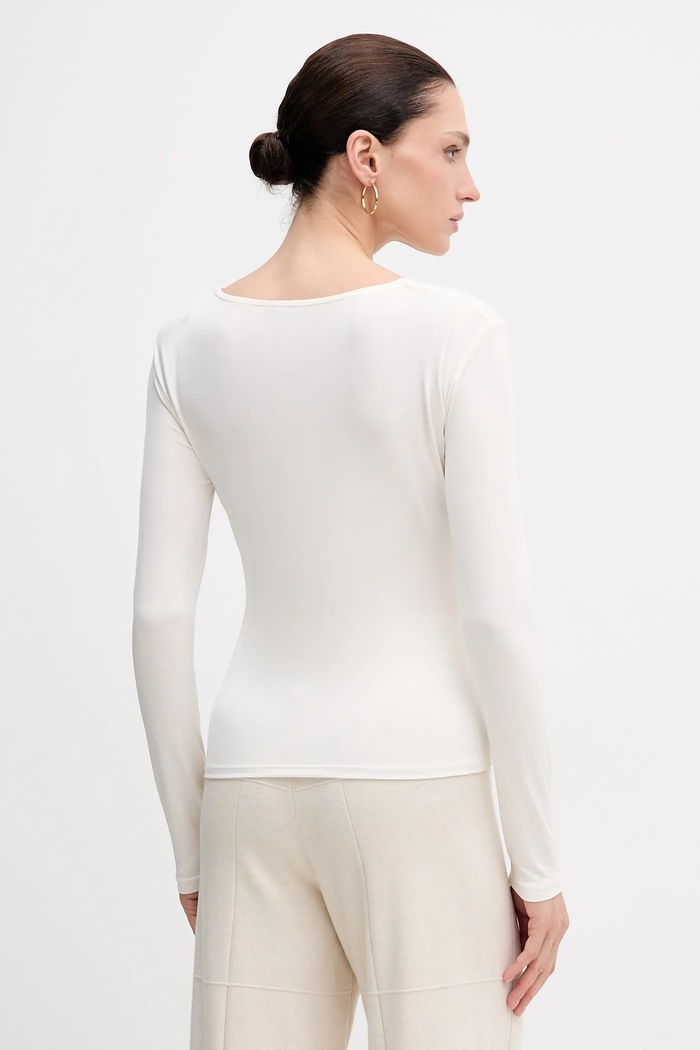 Odzież Sisley longsleeve 35B8L107V beżowy