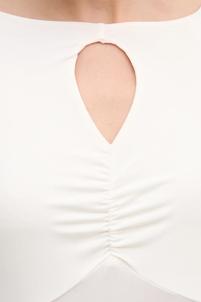 Sisley longsleeve 35B8L107V beżowy