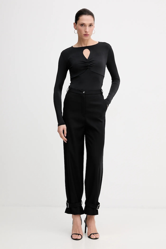 Sisley longsleeve 35B8L107V czarny AW25