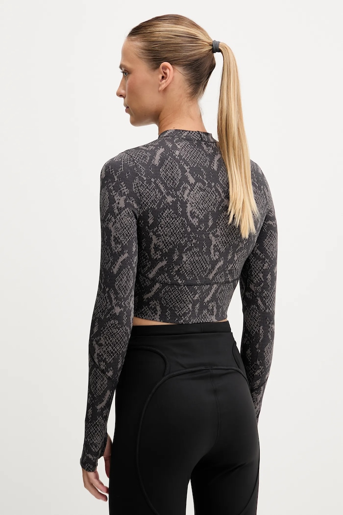 Oblečení Tréninkové tričko s dlouhým rukávem adidas by Stella McCartney TruePurpose JW4567 hnědá