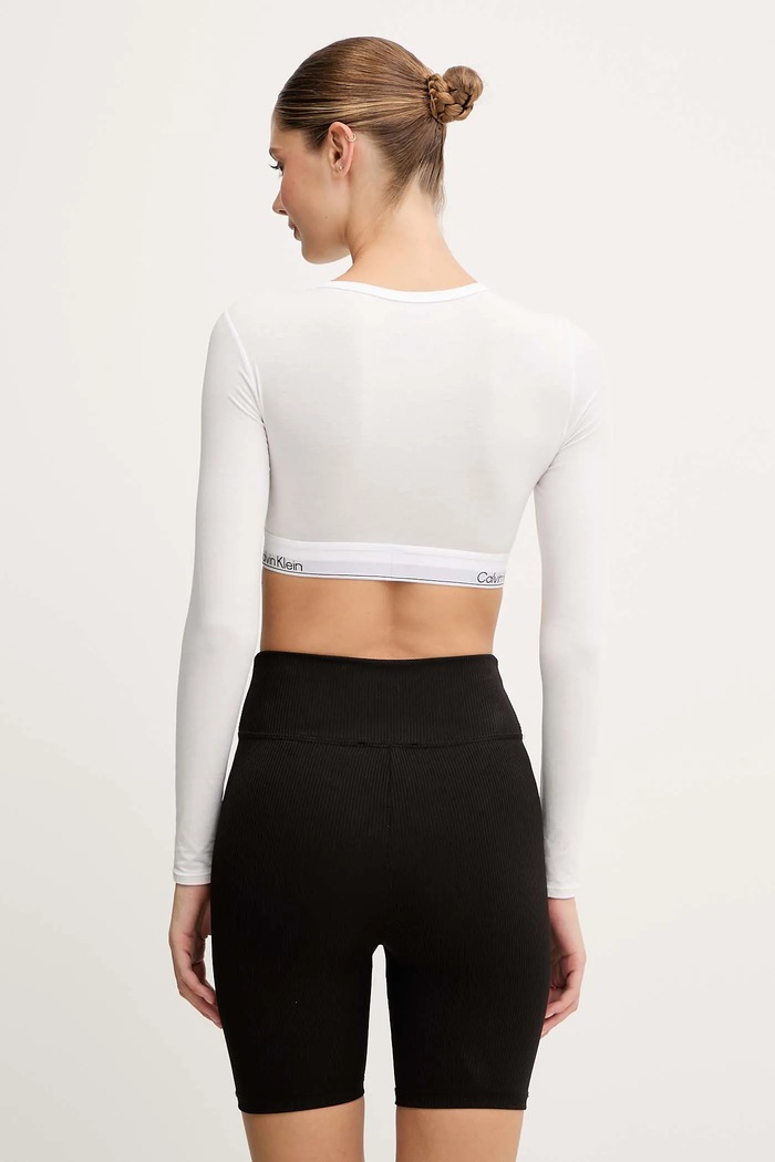 Calvin Klein Underwear longsleeve LV00QF8600 alb AW25
