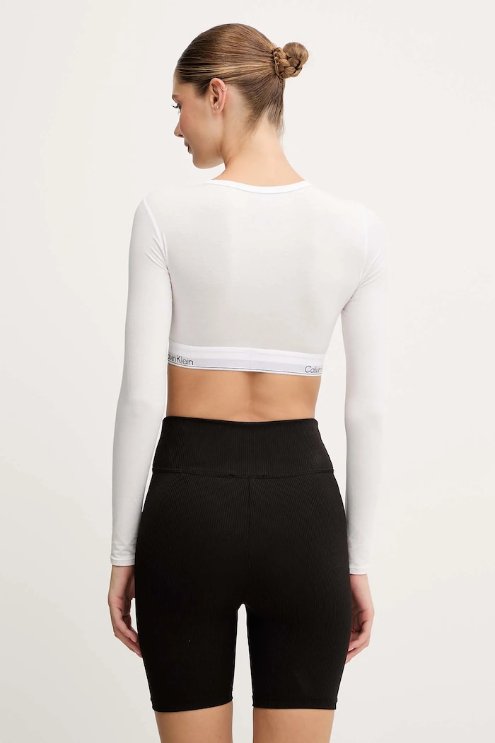 Calvin Klein Underwear longsleeve LV00QF8600 alb AW25