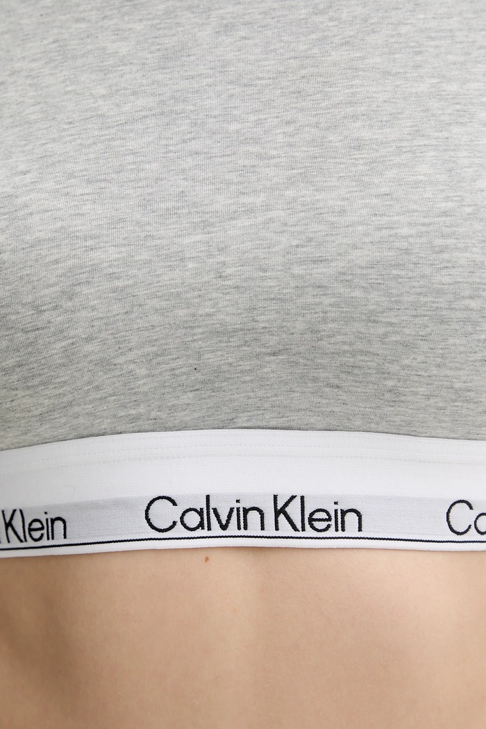 Tričko s dlhým rukávom Calvin Klein Underwear LV00QF8600 sivá