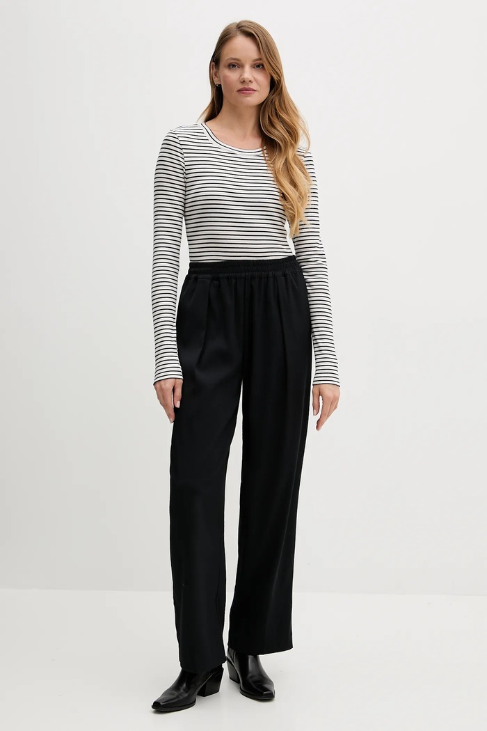 Tričko s dlhým rukávom Tommy Hilfiger UW0UW06090 tmavomodrá AW25