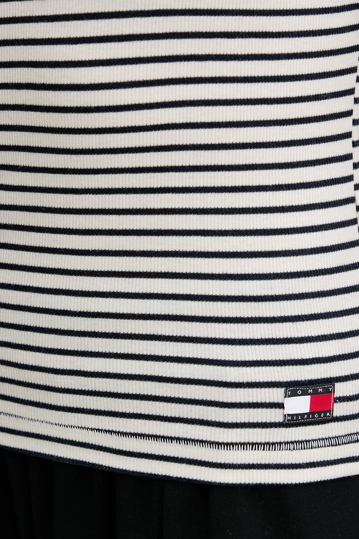 Tričko s dlhým rukávom Tommy Hilfiger UW0UW06090 tmavomodrá