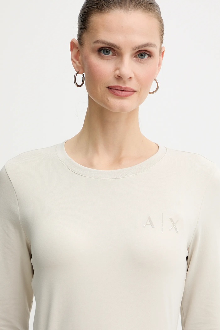 Armani Exchange longsleeve beżowy XW001353.AF17173