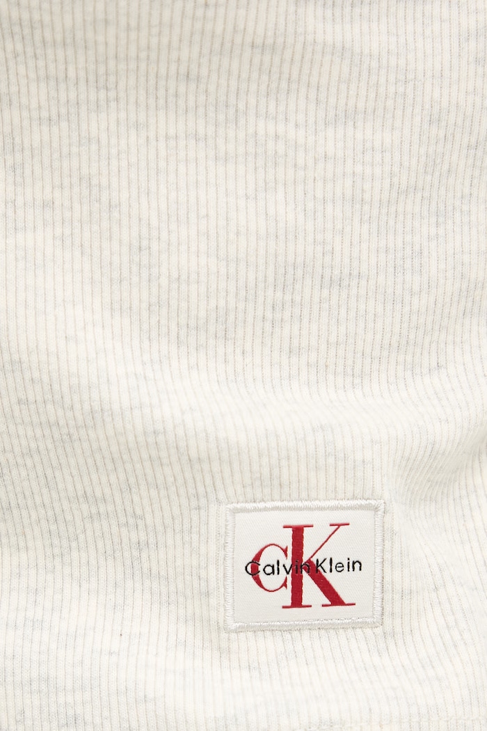 Calvin Klein Jeans kardigán dámsky bavlnený s elastanom LV047C204G sivá