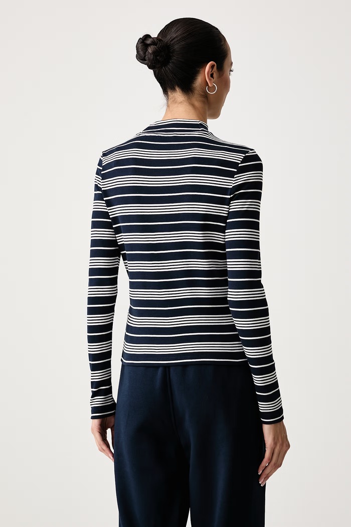 Ρούχα Tommy Hilfiger Μακρυμάνικο γυναικείο βαμβακερό WW0WW47307 σκούρο μπλε