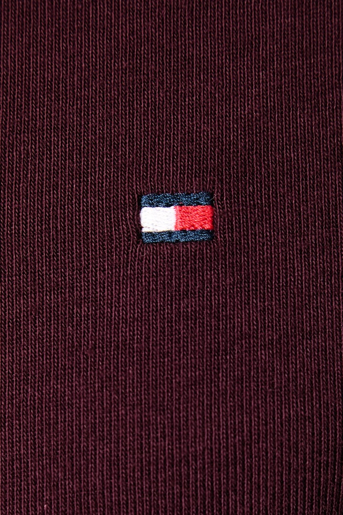 Μακρυμάνικο γυναικείο βαμβακερό Tommy Hilfiger μπορντό WW0WW47307