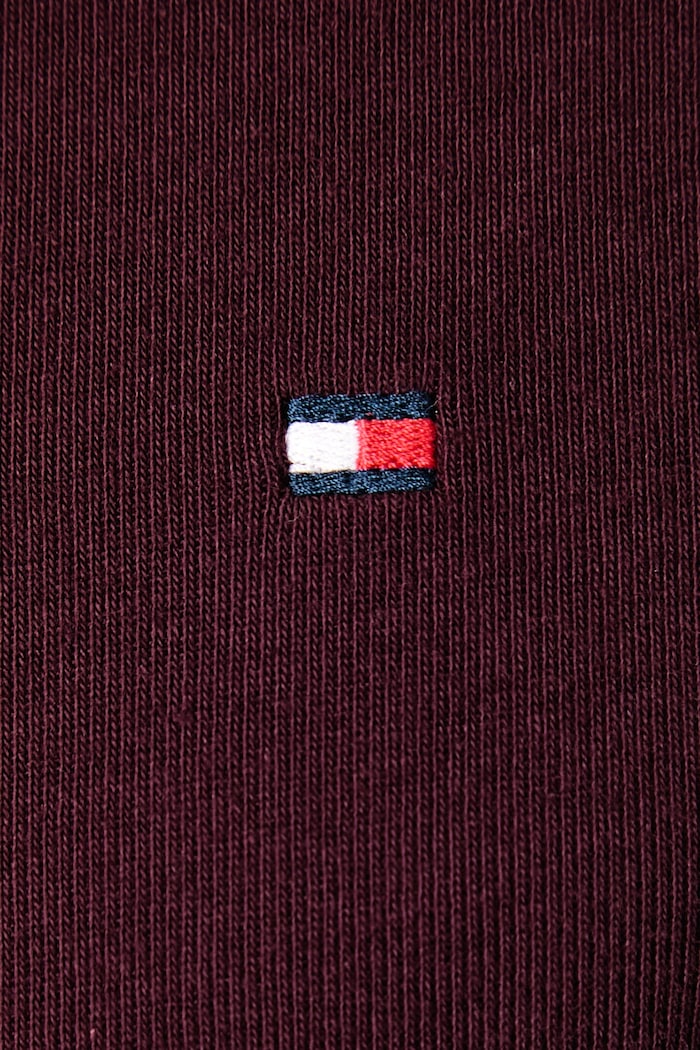 Μακρυμάνικο γυναικείο βαμβακερό Tommy Hilfiger μπορντό WW0WW47307