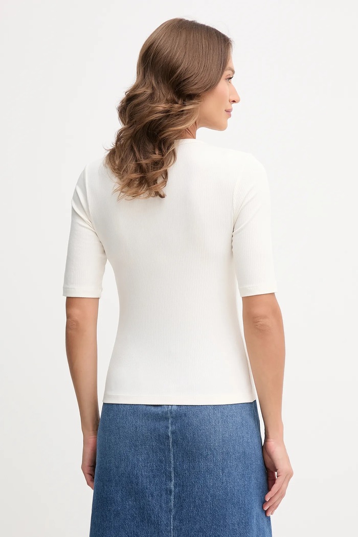 Oblečení Tommy Hilfiger Tričko Tommy Hilfiger WW0WW47308 béžová