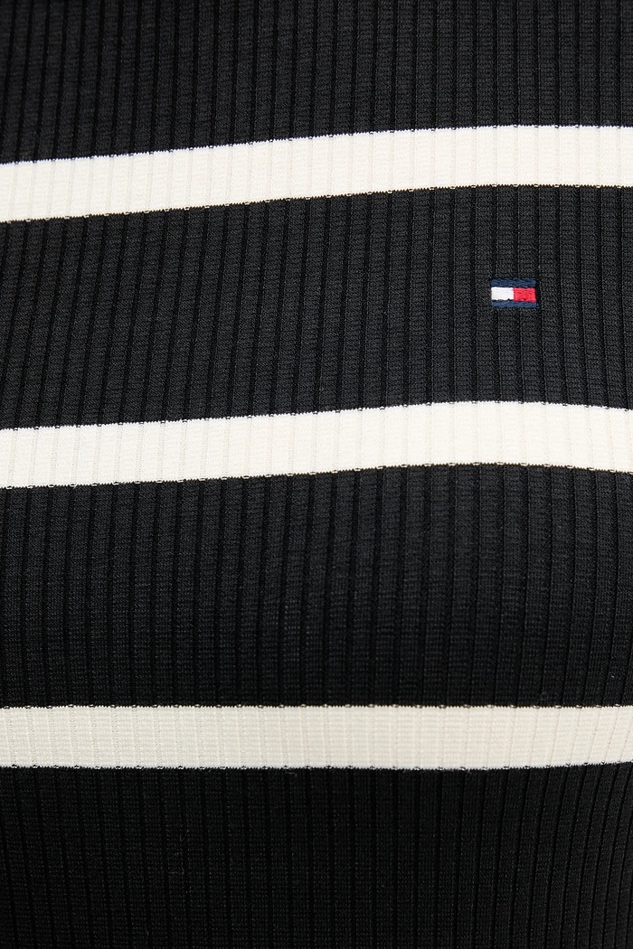 Μπλουζάκι Tommy Hilfiger WW0WW47308 μαύρο