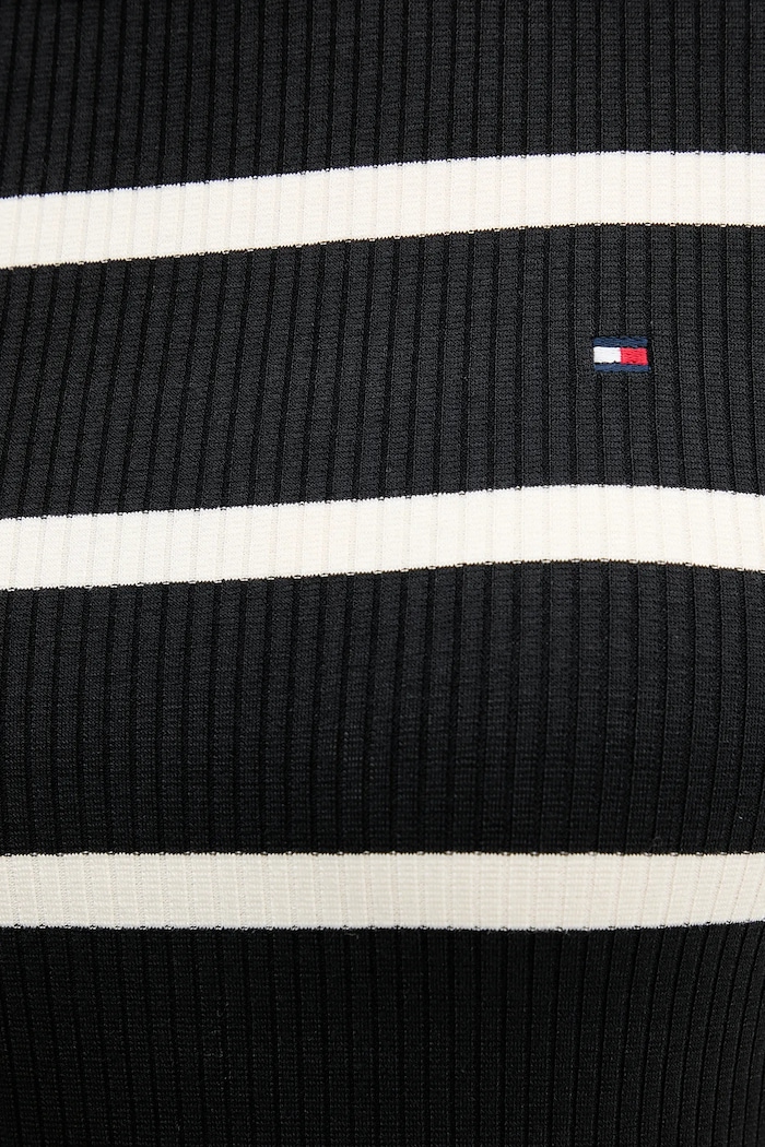 Μπλουζάκι Tommy Hilfiger WW0WW47308 μαύρο