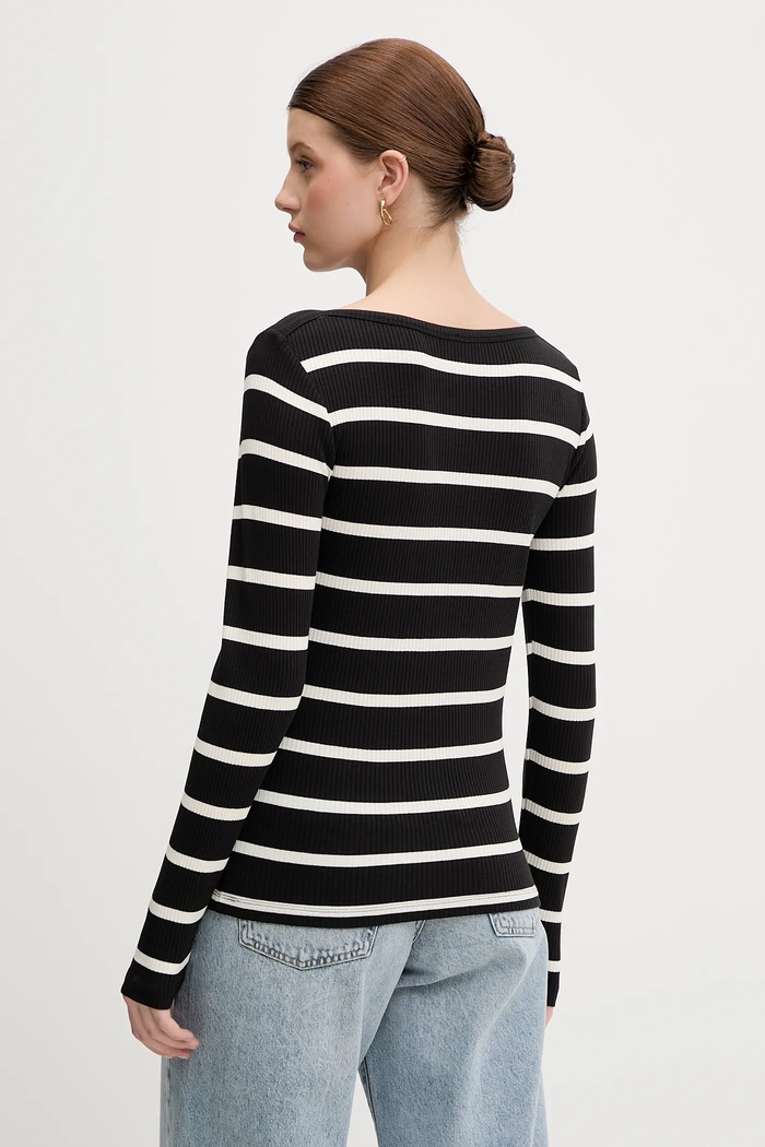 Oblečení Tričko s dlouhým rukávem Tommy Hilfiger WW0WW47309 černá