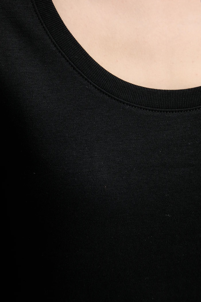 Calvin Klein longsleeve din bumbac LV044D228G negru