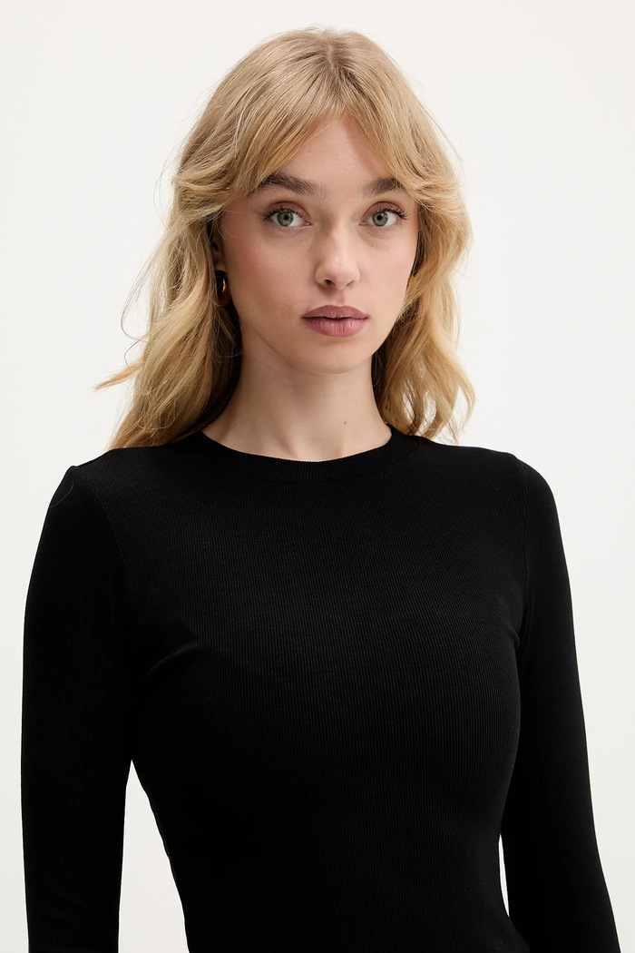 Îmbrăcăminte La Mania longsleeve SELF negru