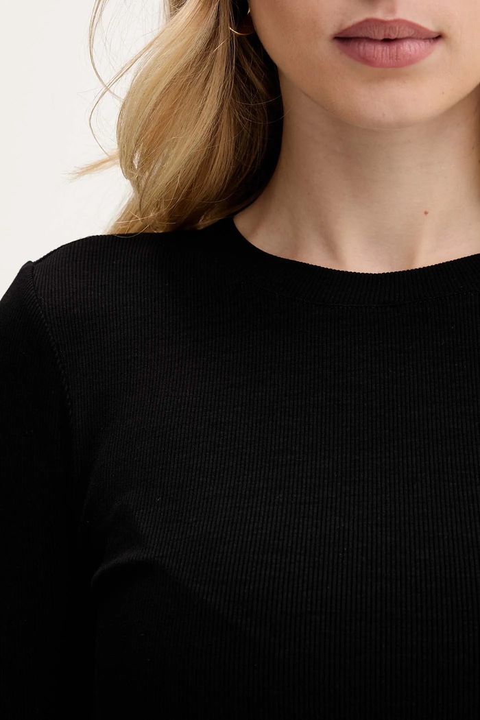 La Mania longsleeve negru SELF