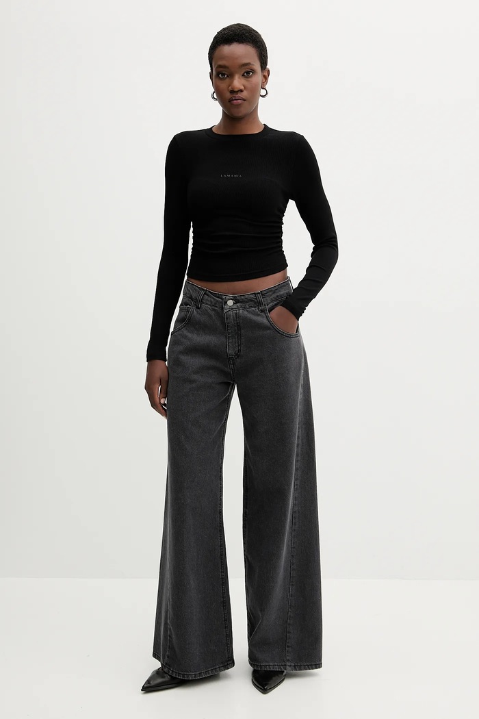La Mania Longsleeve TIDAL negru AA00