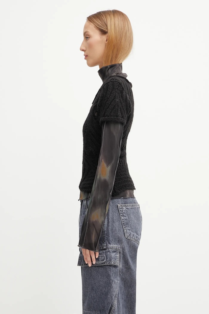 Andersson Bell blouse Layered atb1352w black AW25