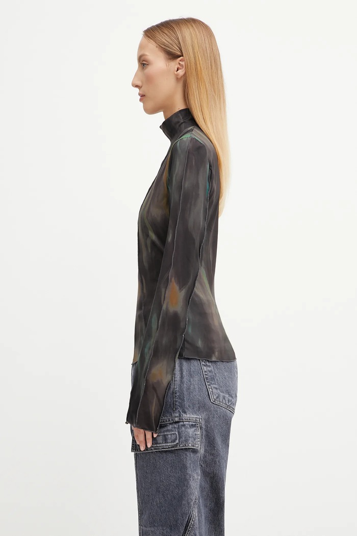 Andersson Bell blouse Layered atb1352w black
