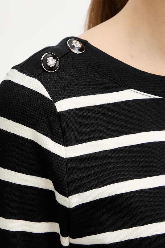 Morgan longsleeve din bumbac TBATO negru