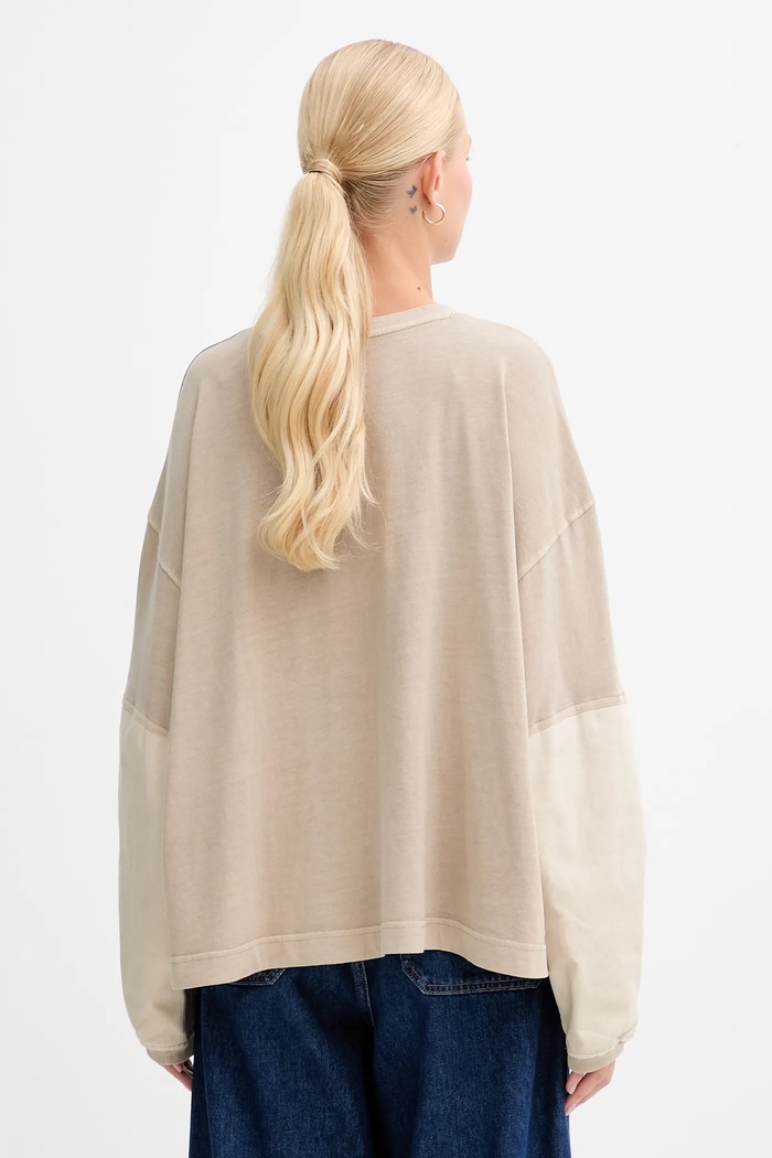 Îmbrăcăminte G-Star Longsleeve Washed 3D mix D27192.C756 bej