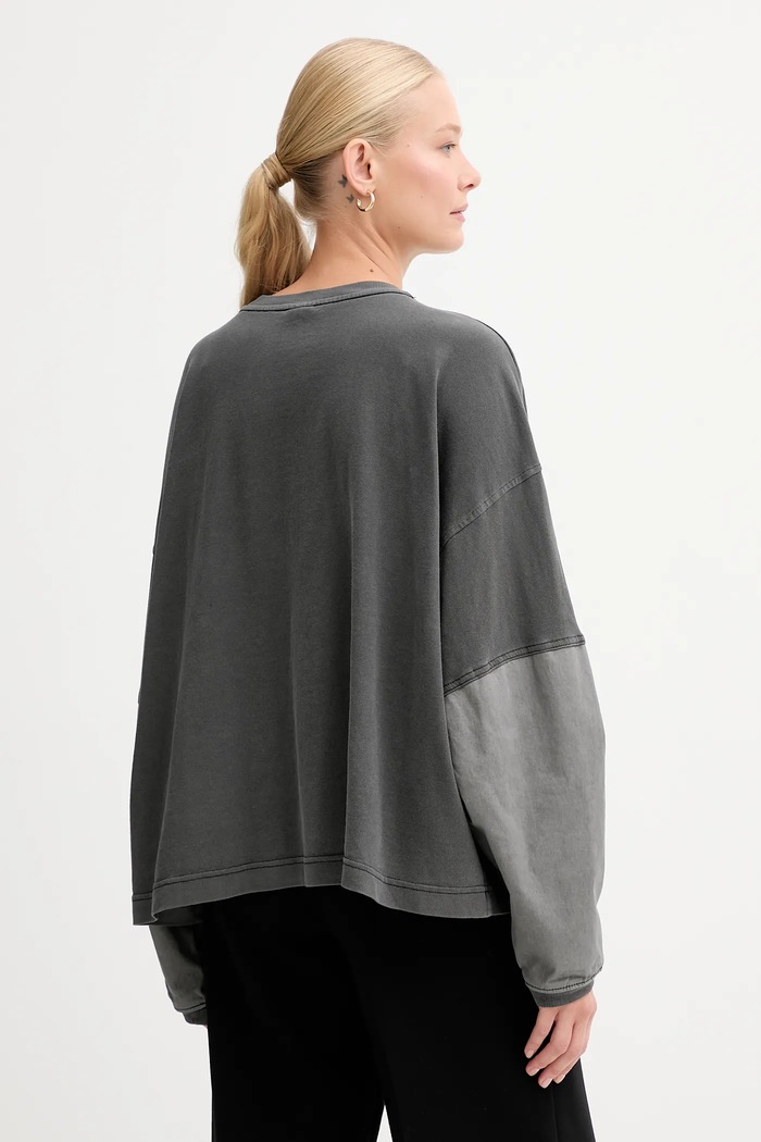 Îmbrăcăminte G-Star Longsleeve Washed 3D mix D27192.C756 gri