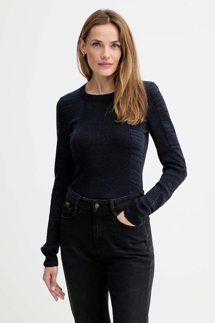 Светр G-Star 0 3D biker knit slim інші темно-синій D27170.C259