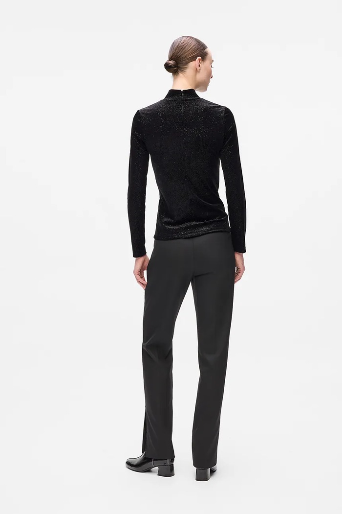 Tričko s dlhým rukávom Karl Lagerfeld A4W17047 čierna AW25