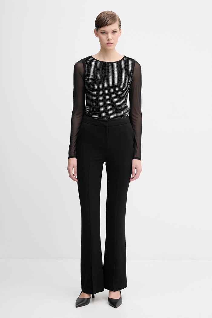 Tričko s dlhým rukávom Dkny DJ5T1581 čierna AW25