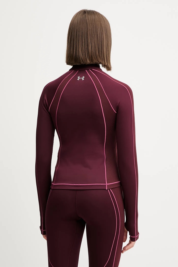 Odzież Under Armour longsleeve treningowy ColdGear 6003998 bordowy