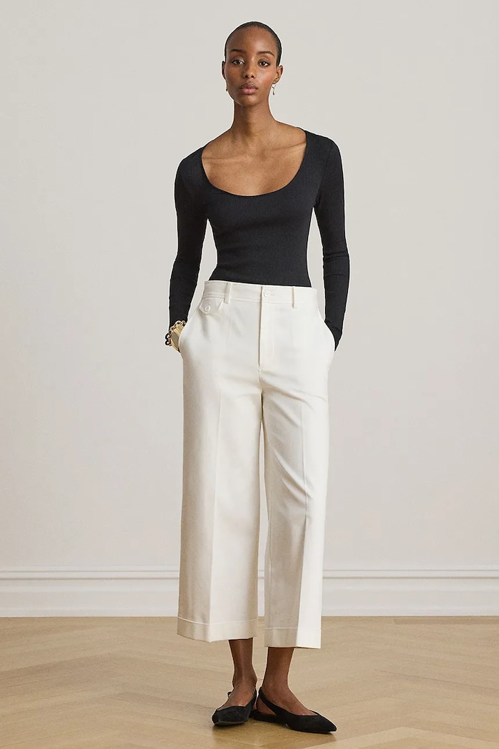 Одяг Lauren Ralph Lauren лонгслів жіночий з бавовною 200980145 чорний