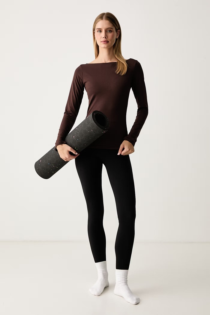 Casall Longsleeve do jogi damski Sublime 25216. brązowy AW25