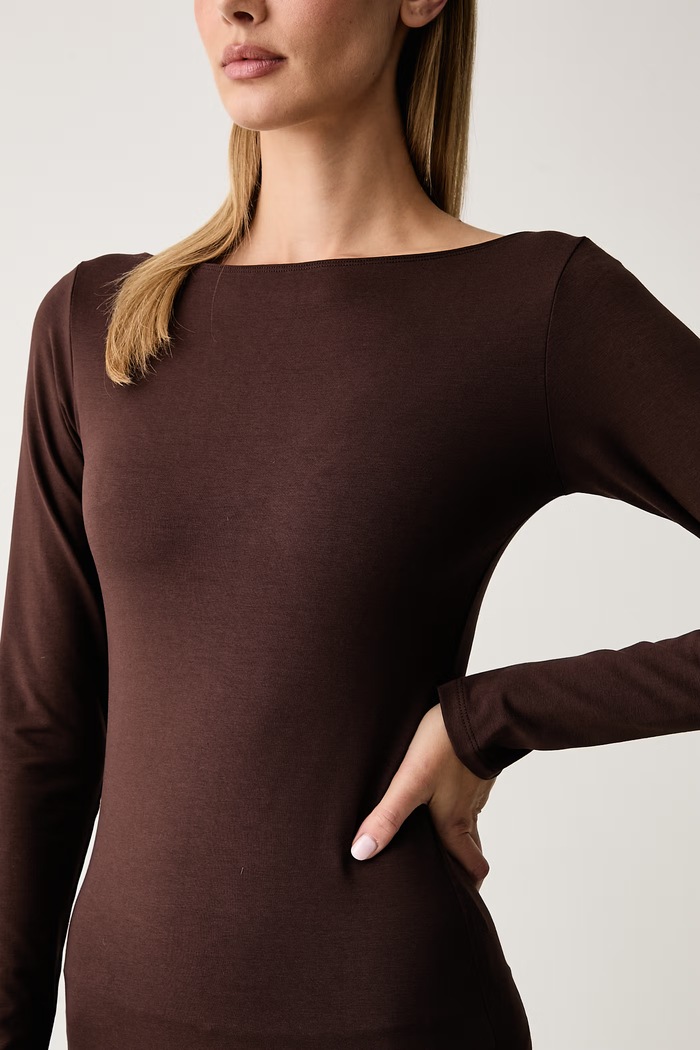 Longsleeve do jogi damski Sublime Casall 25216. brązowy