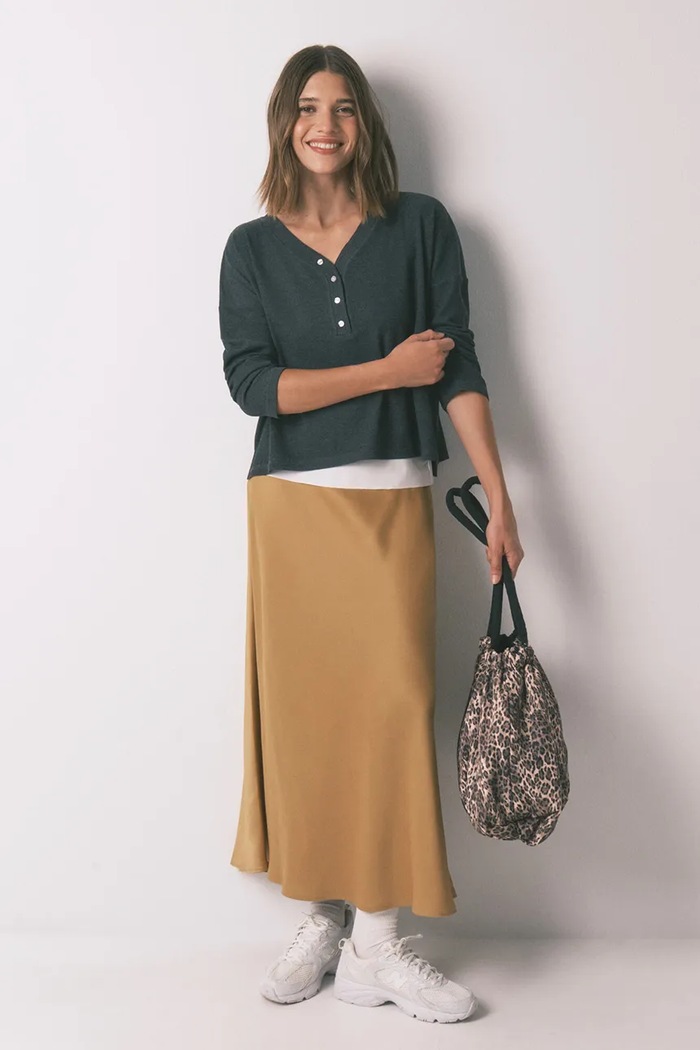 Tričko s dlouhým rukávem women'secret 3272294 šedá