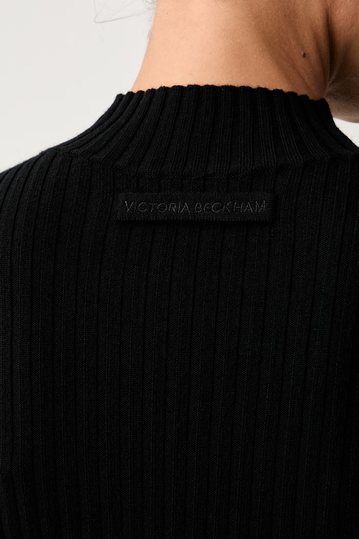 Victoria Beckham sweter damski z wełny merino 1425KTP006804A czarny