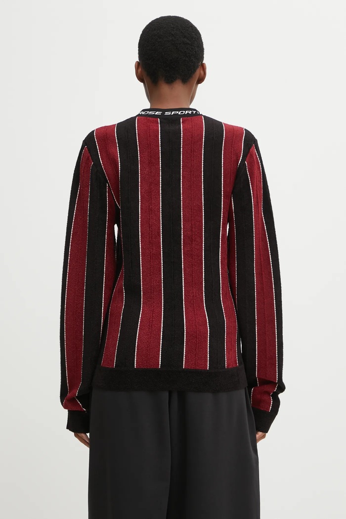 Odjeća Martine Rose Majica dugih rukava Martine Rose Sporty Logo Crew 982YA20027 bordo