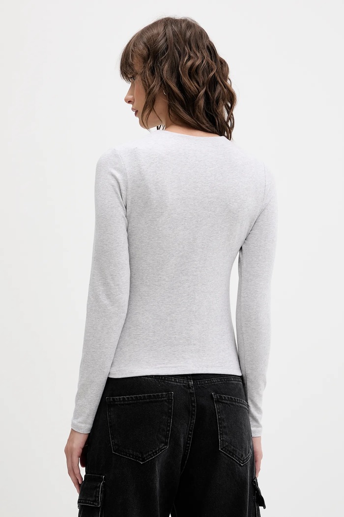Îmbrăcăminte Abercrombie & Fitch longsleeve KI139.5755.112 gri