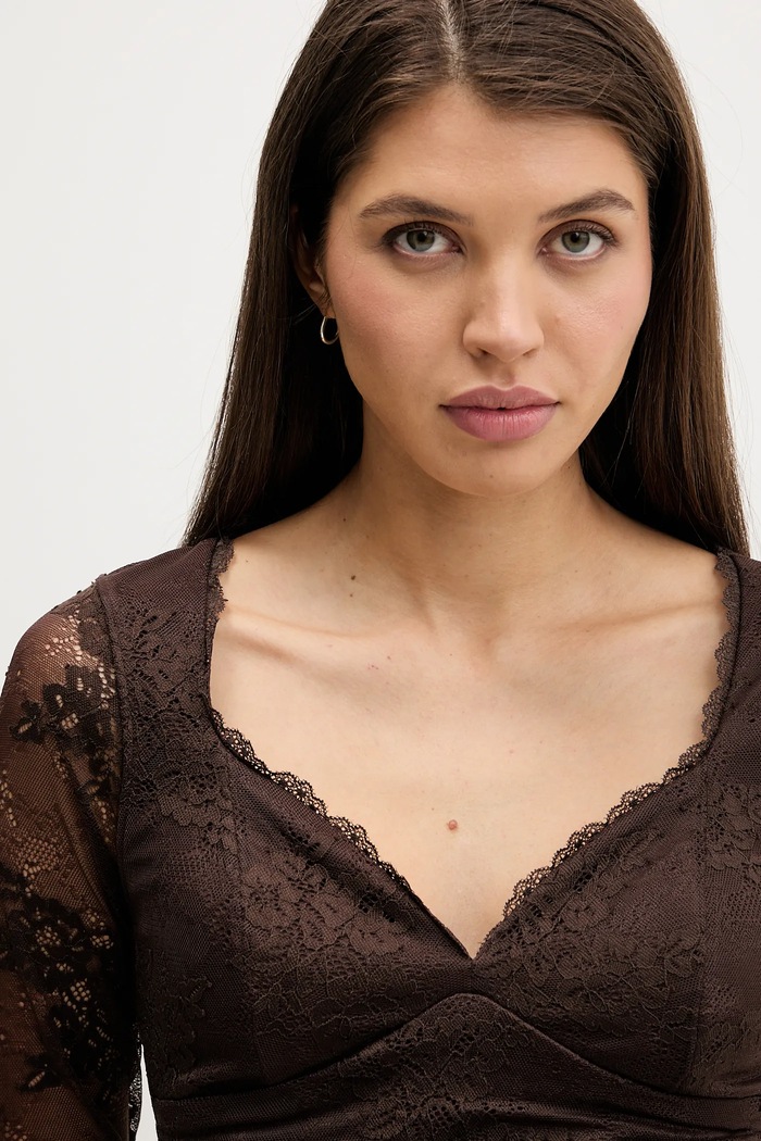 Halenka Abercrombie & Fitch hnědá KI139.5872.480