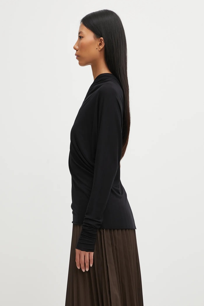 Μπλουζάκι Rick Owens Lilies Diana LI02E3220.RV μαύρο AW25